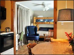 Feel like royalty in the Blue Duck Suite’s “throne chair” at the Mountain View Motel in Joseph, Oregon.