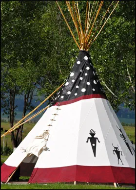  View from the Spirit Dancers Tepee at the Mountain View RV Campground