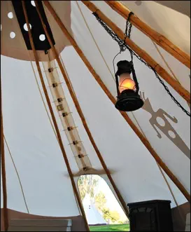  View from the Spirit Dancers Tepee at the Mountain View RV Campground